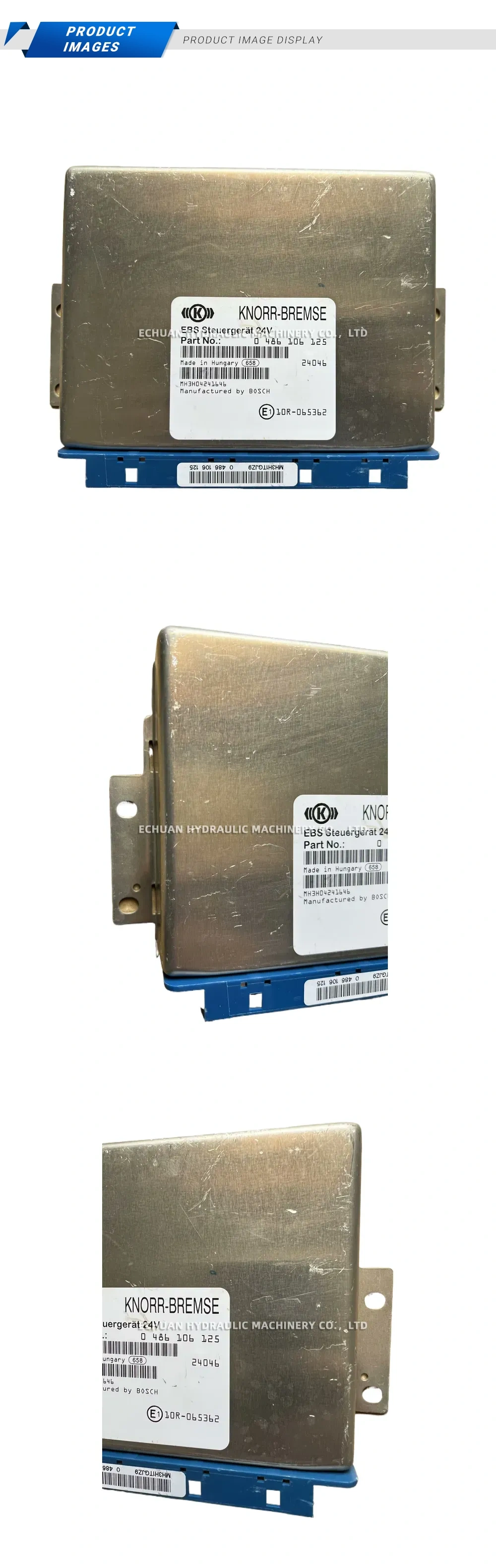 Knorr-Bremse 0 486 106 125 EBS Control Unit Description