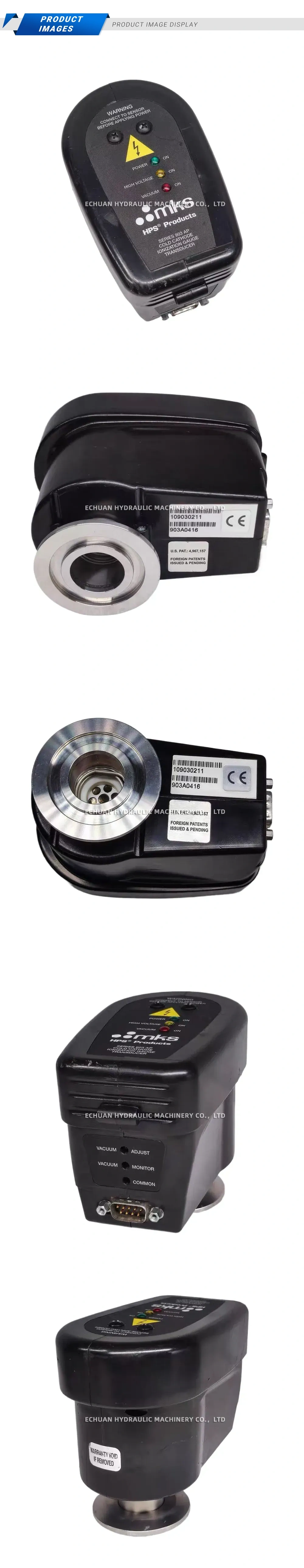 MKS Series 903 AP / 903A0416 Cold Cathode Ionization Gauge Transducer Description
