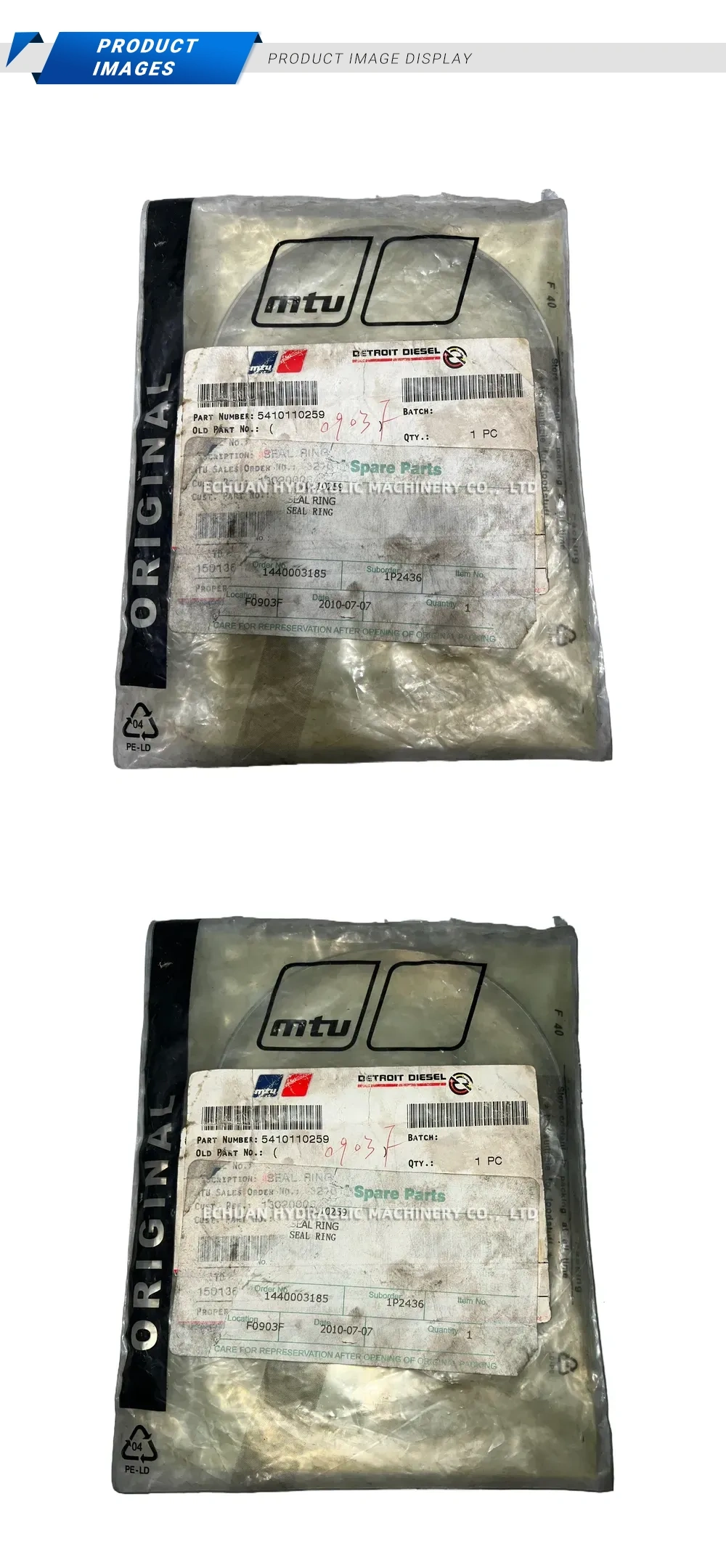 MTU / Detroit Diesel 5410110259 Seal Ring Description