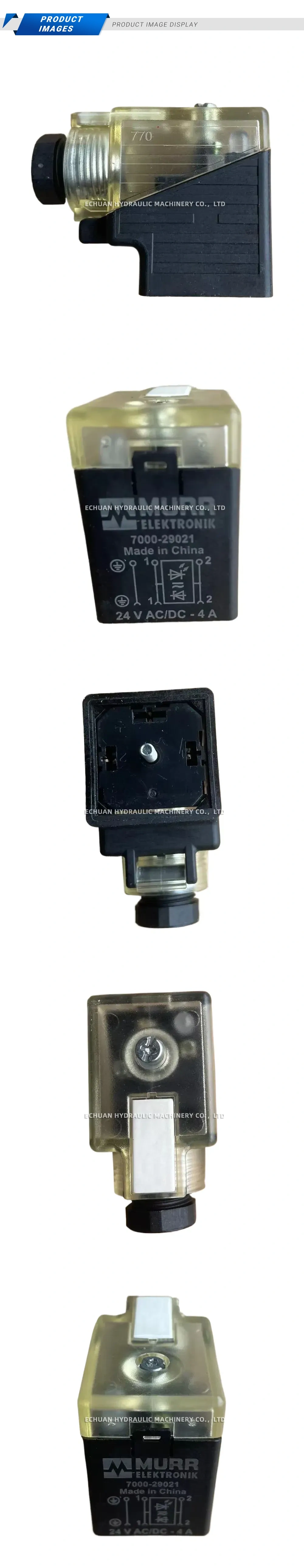 Murr Elektronik 7000-29021 Solenoid Valve Connector / Coil Description