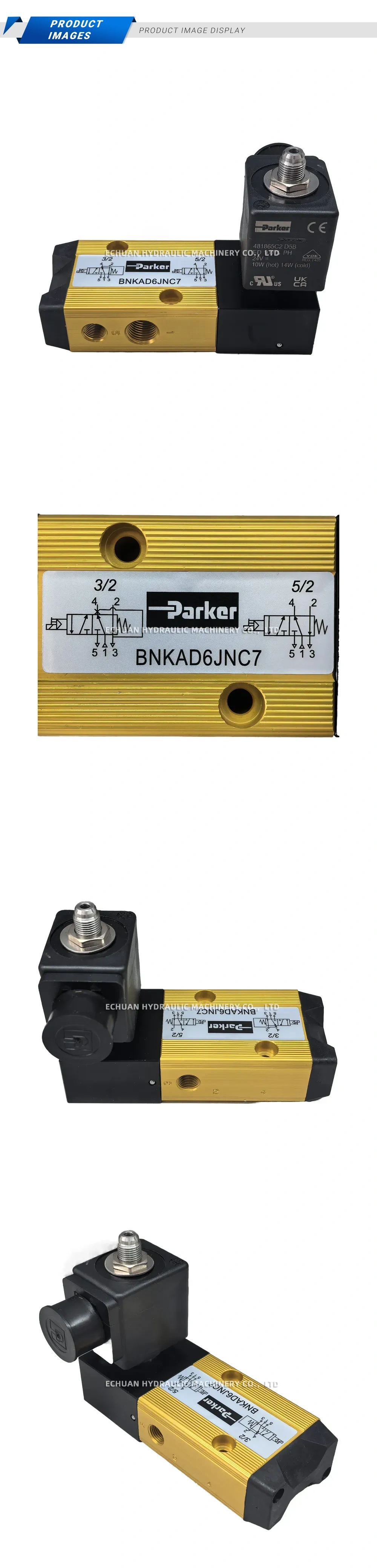 Parker BNKAD6JNC7 Pneumatic Solenoid Valve Description