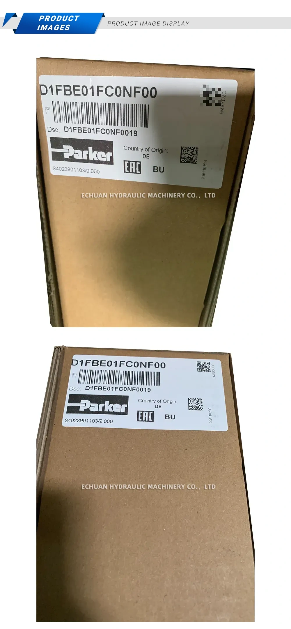 Parker D1FBE01FC0NF00 Proportional Directional Control Valve Description