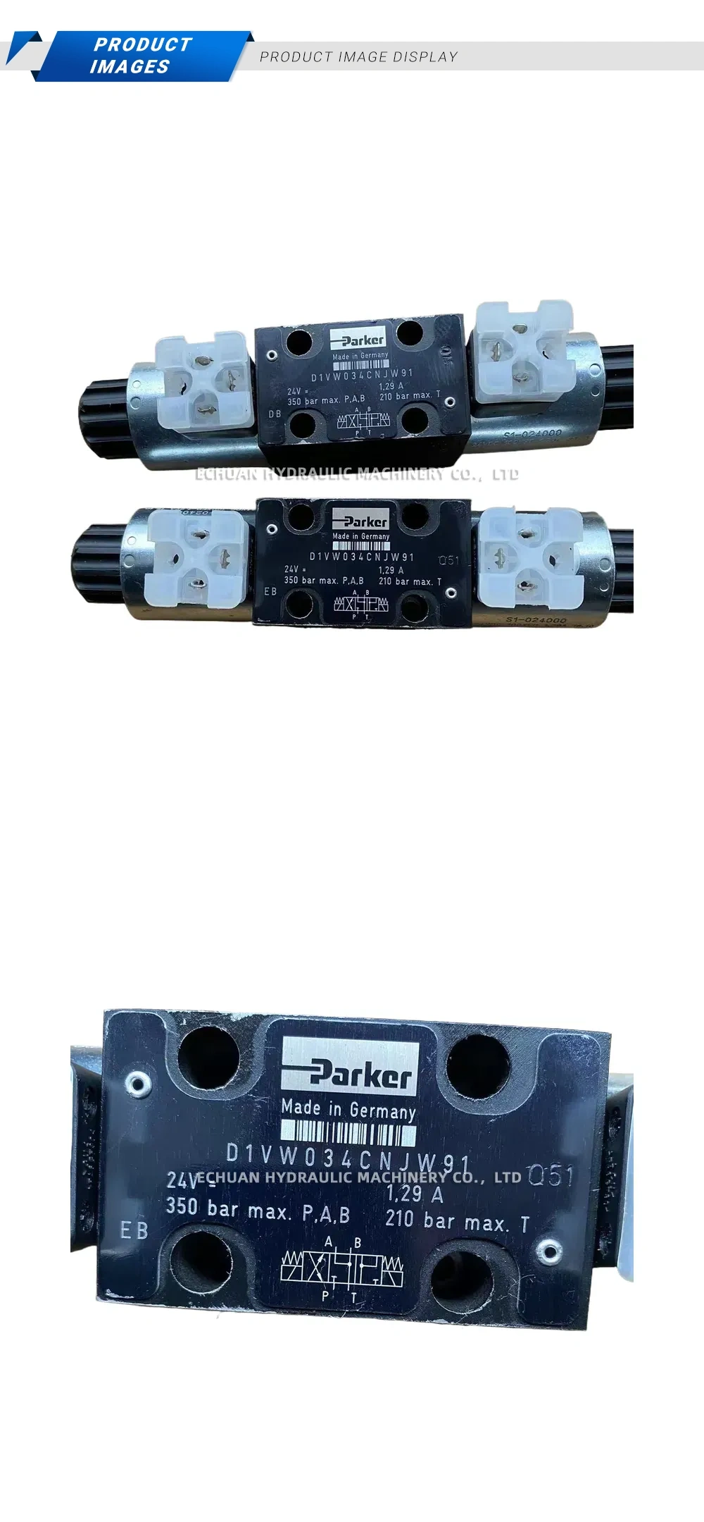 Parker D1VW034CNJW91 Hydraulic Directional Control Valve Description