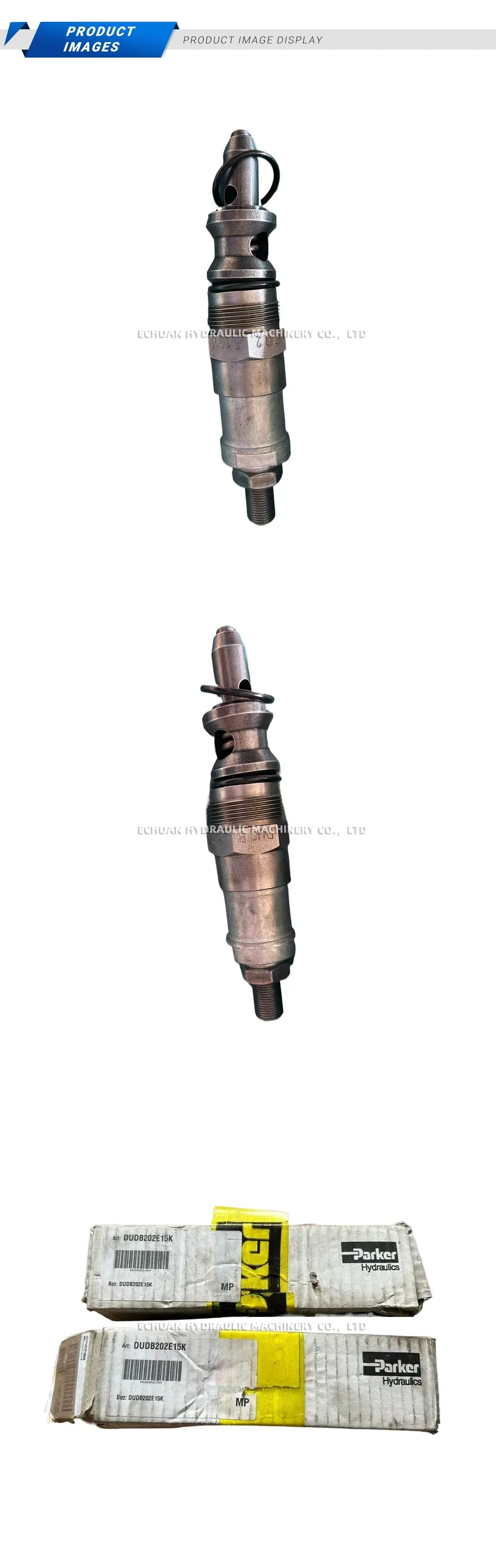 Parker DUDB202E15K Hydraulic Cartridge Valve Description