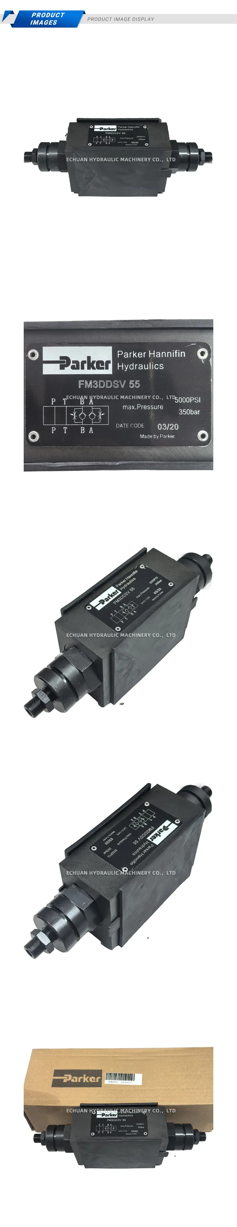 Parker FM3DDSV 55 Hydraulic Modular Double Check Valve Description