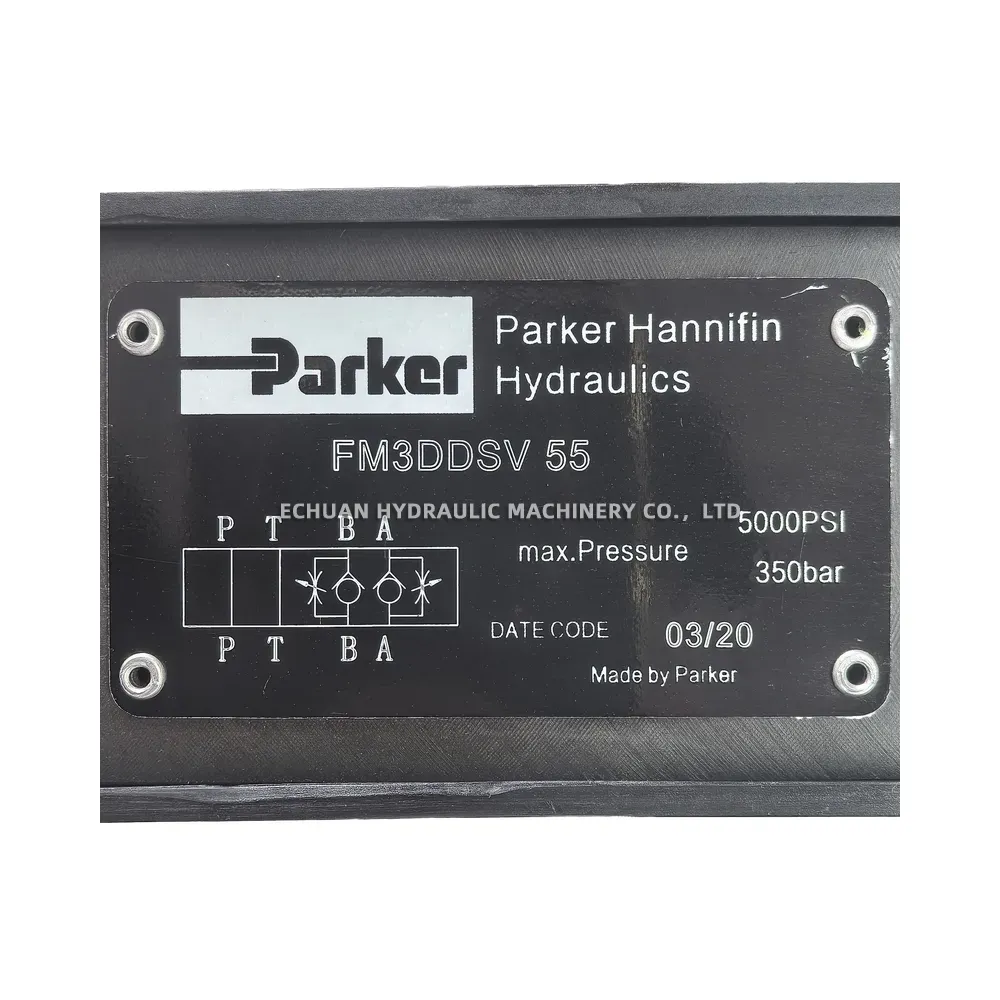 Parker FM3DDSV 55 Hydraulic Modular Double Check Valve