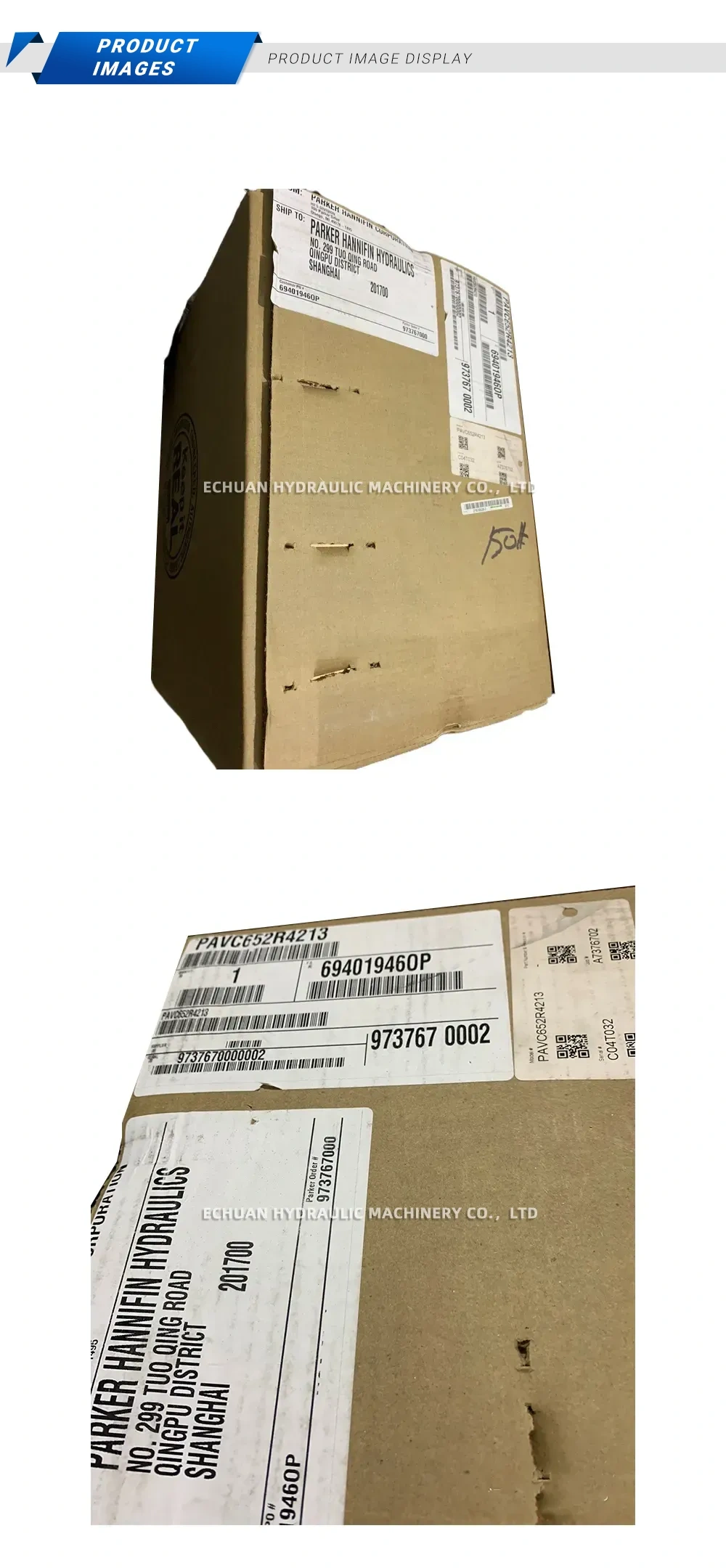 Parker Hannifin PAVC652R4213 Hydraulic Piston Pump Description