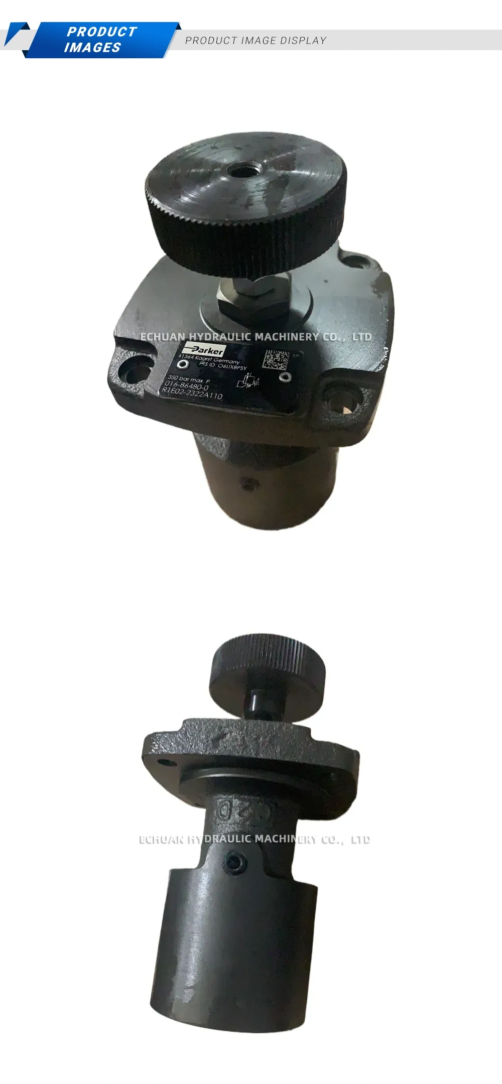 Parker R1E02-2322A110 Hydraulic Pressure Relief Valve Description