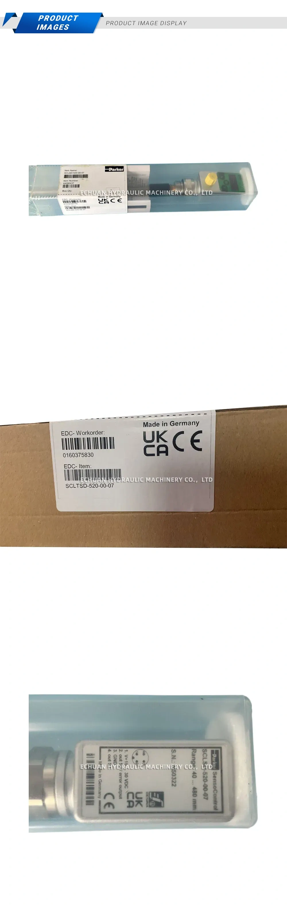 Parker SCLTSD-520-00-07 Linear Displacement Sensor Description