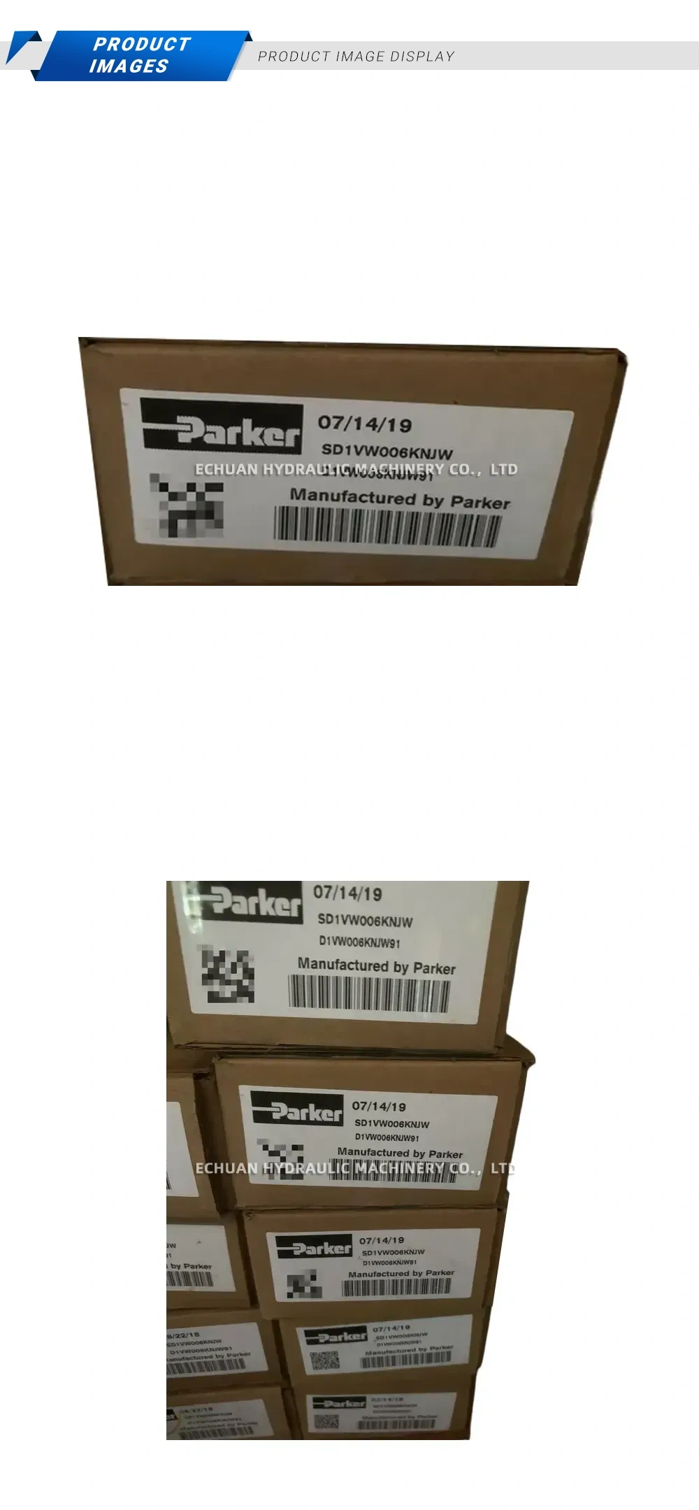 Parker SD1VW006KNJW Directional Control Valve Description