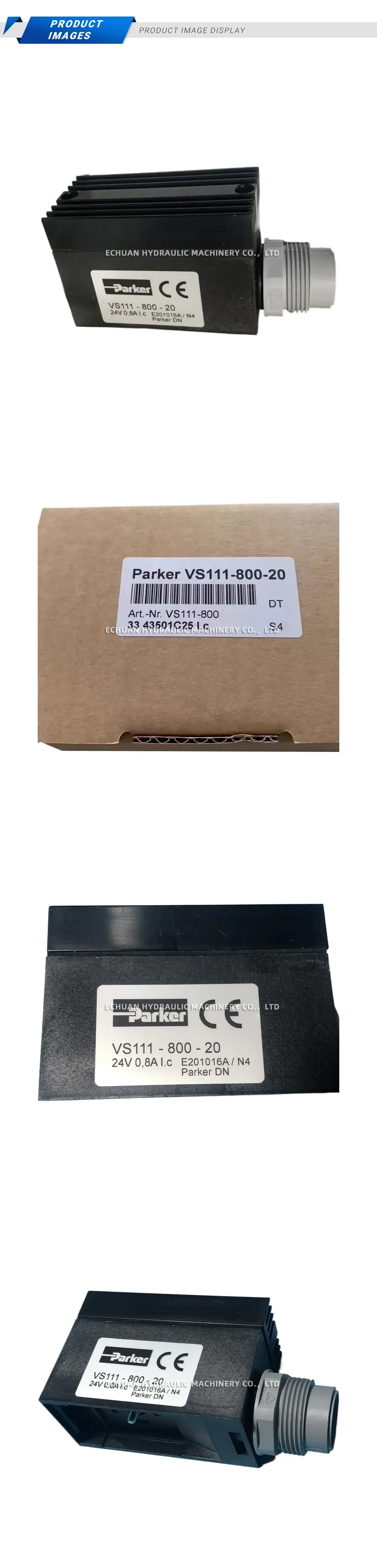 Parker VS111-800-20 Solenoid Valve Description