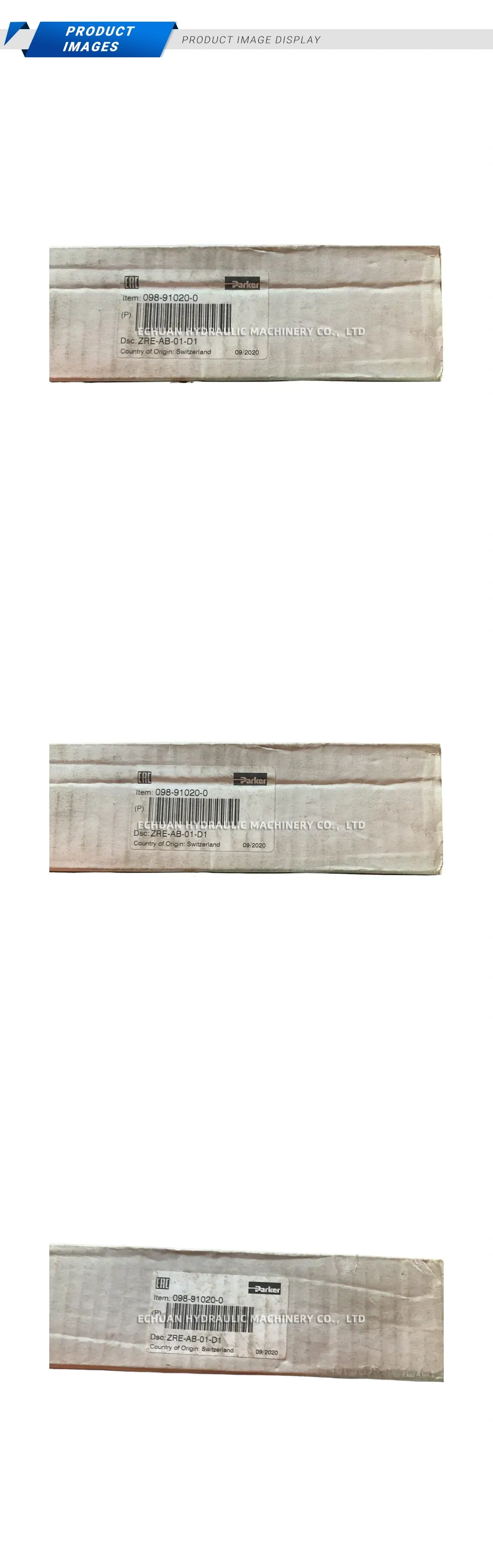 Parker ZRE-AB-01-D1 Pressure Reducing Valve Description