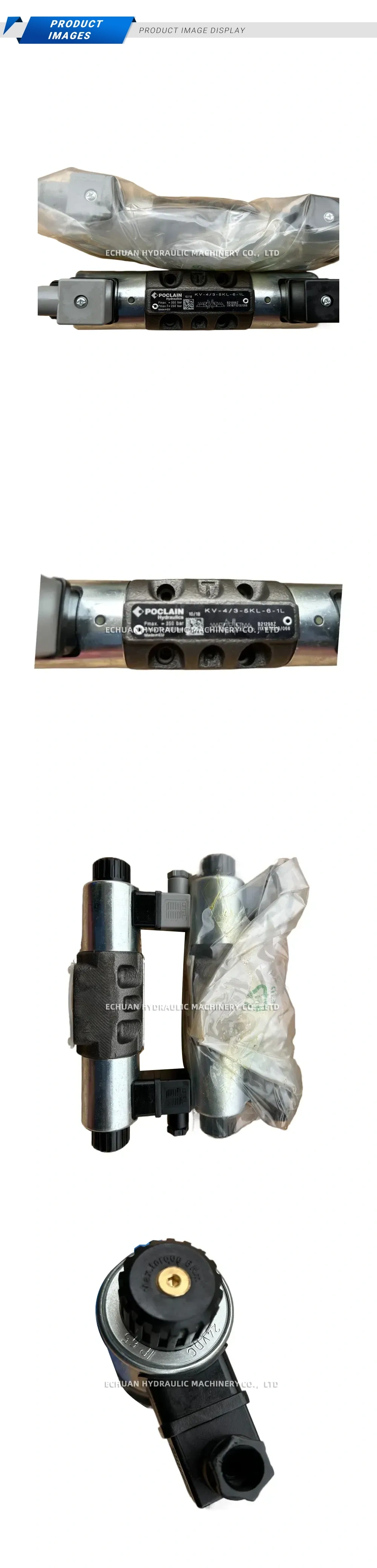 Poclain Hydraulics KV-4/3-6KL-6-1L Hydraulic Directional Control Valve Description