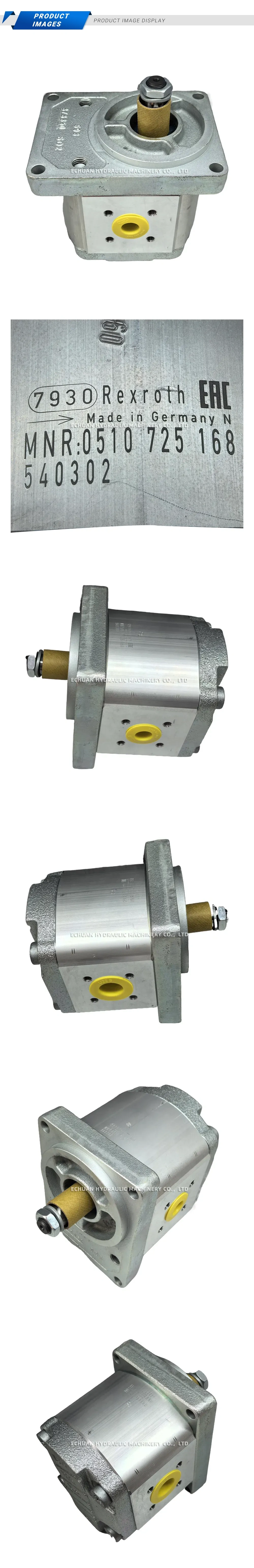 Rexroth 0510 725 168 Hydraulic Gear Pump Description