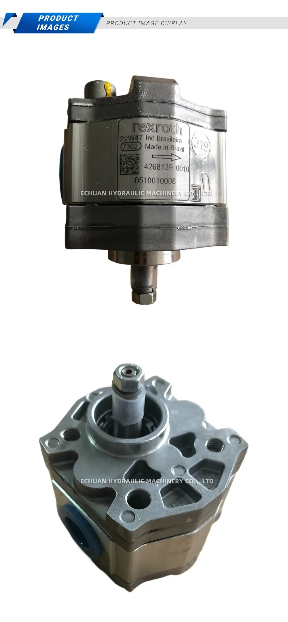 Rexroth 0510010008 Hydraulic Gear Pump Description