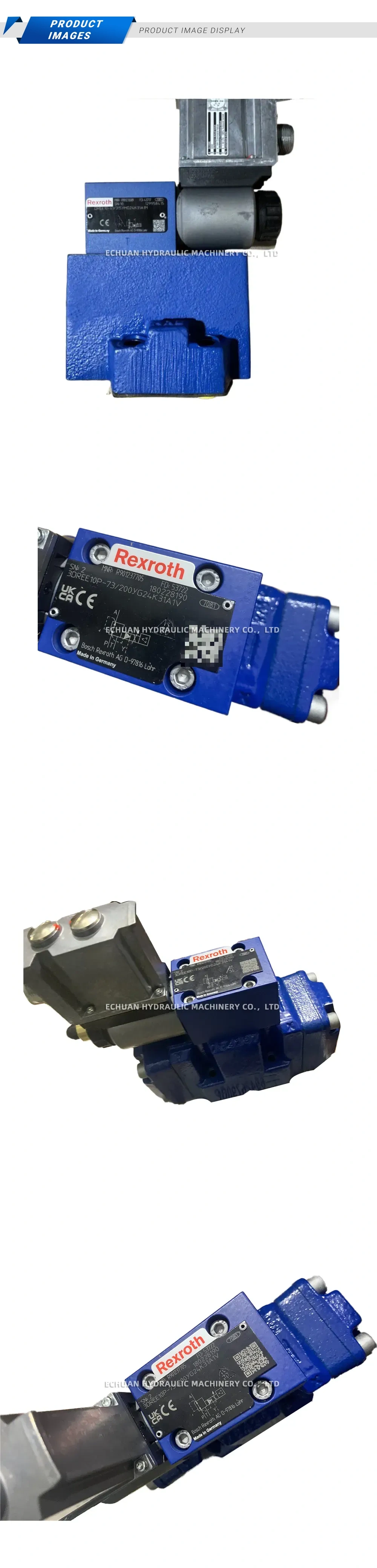 Rexroth 3DREE10P-73/200YG24K31A1V Proportional Pressure Reducing Valve Description