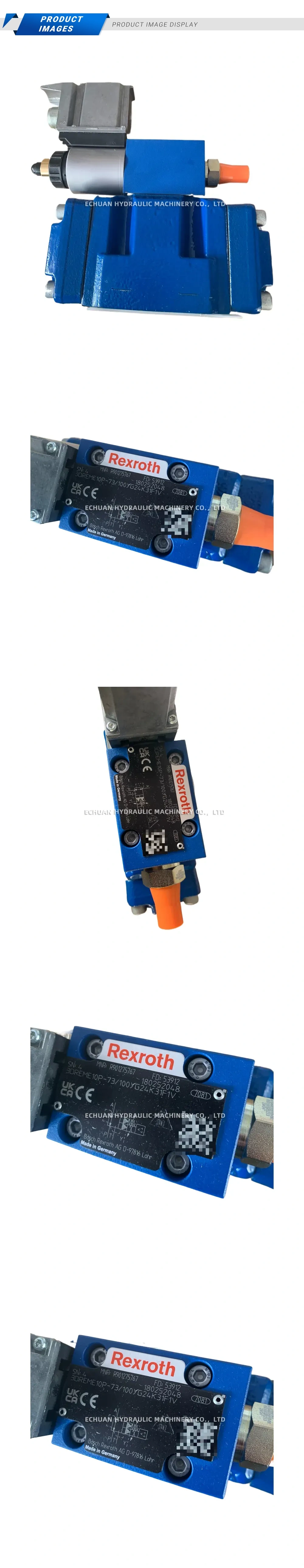 Rexroth 3DREME10P-73/100YG24K31F1V Proportional Pressure Reducing Valve Description