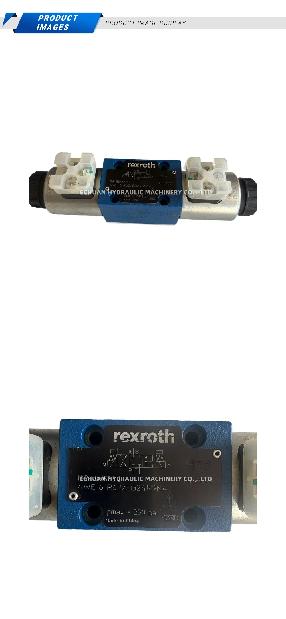 Rexroth 4WE 6 R62/EG24N9K4 Hydraulic Directional Spool Valve Description