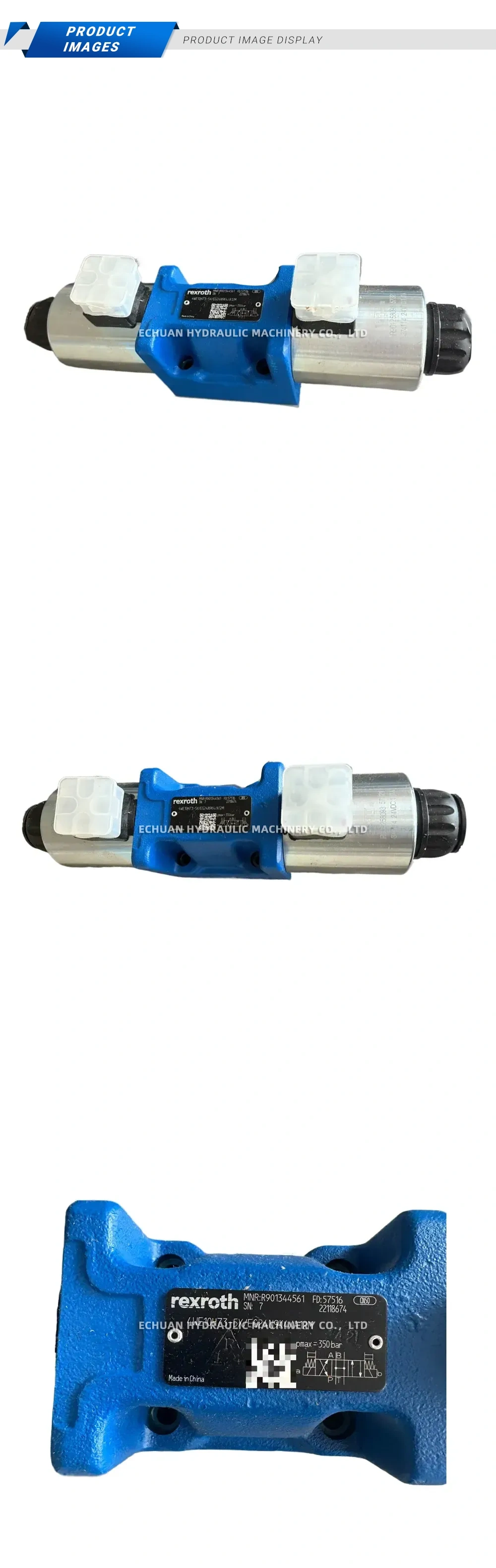Rexroth 4WE10H73-5X/EG24N9K4/A12M Hydraulic Directional Control Valve Description