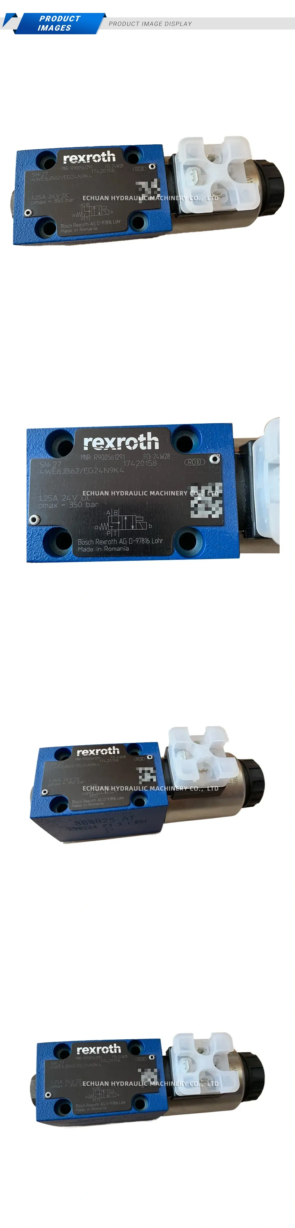 Rexroth 4WE6JB62/EG24N9K4 Hydraulic Directional Control Valve Description
