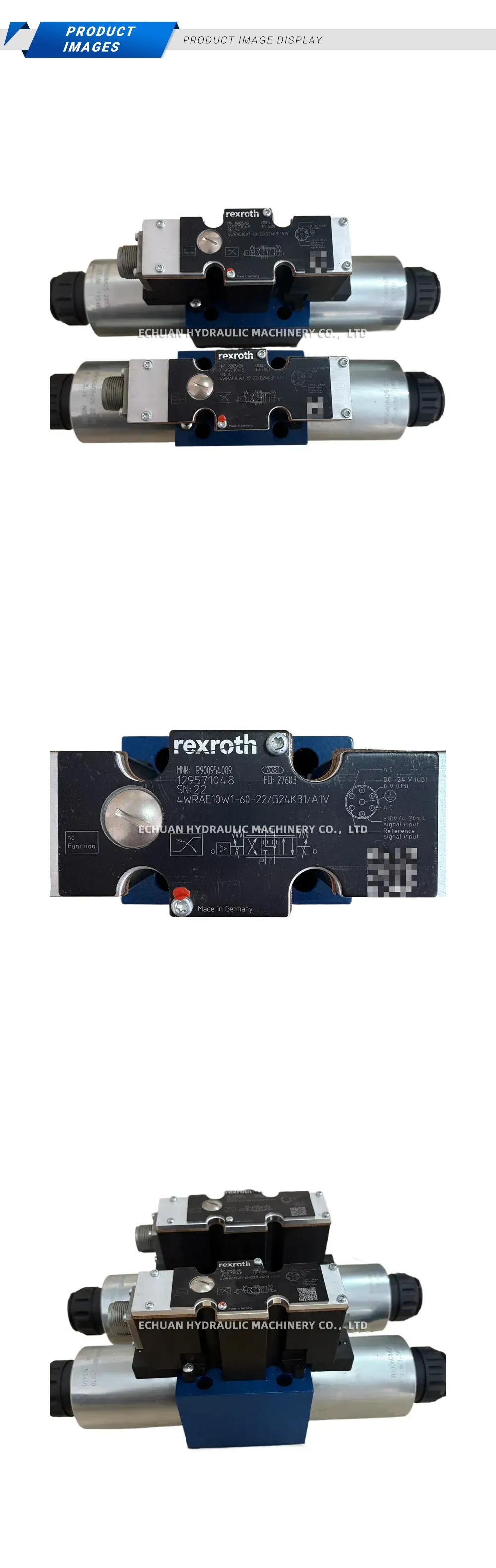 Rexroth 4WRAE10W1-60-22/G24K31/A1V Proportional Directional Control Valve Description