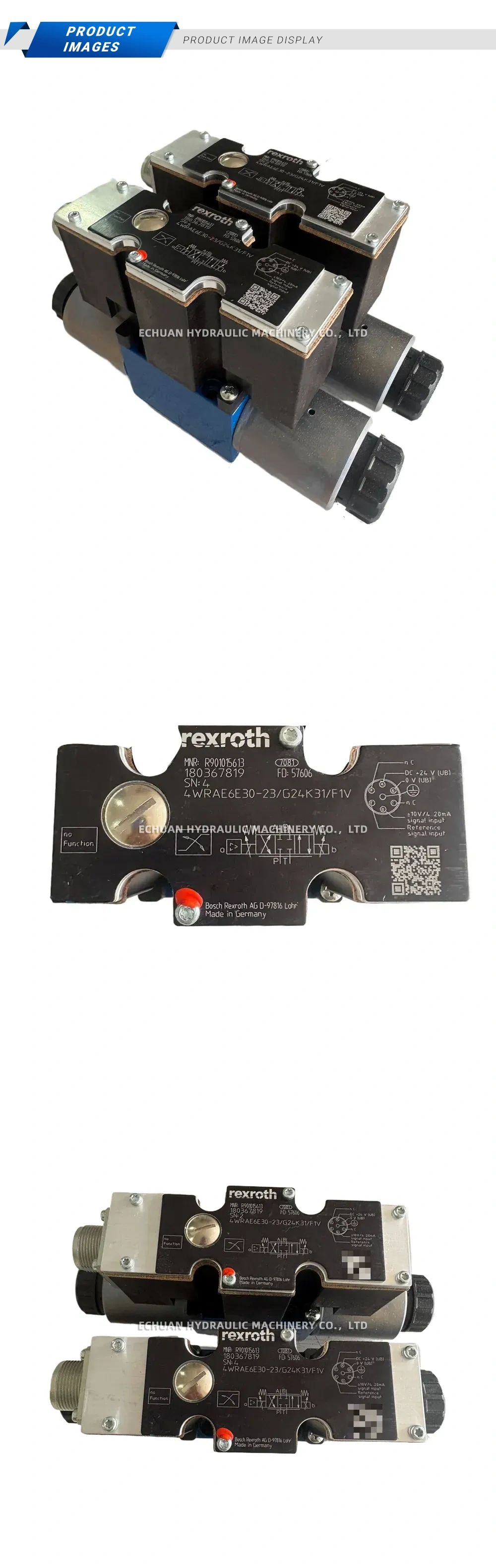 Rexroth 4WRAE6E30-23/G24K31/F1V Proportional Directional Control Valve Description