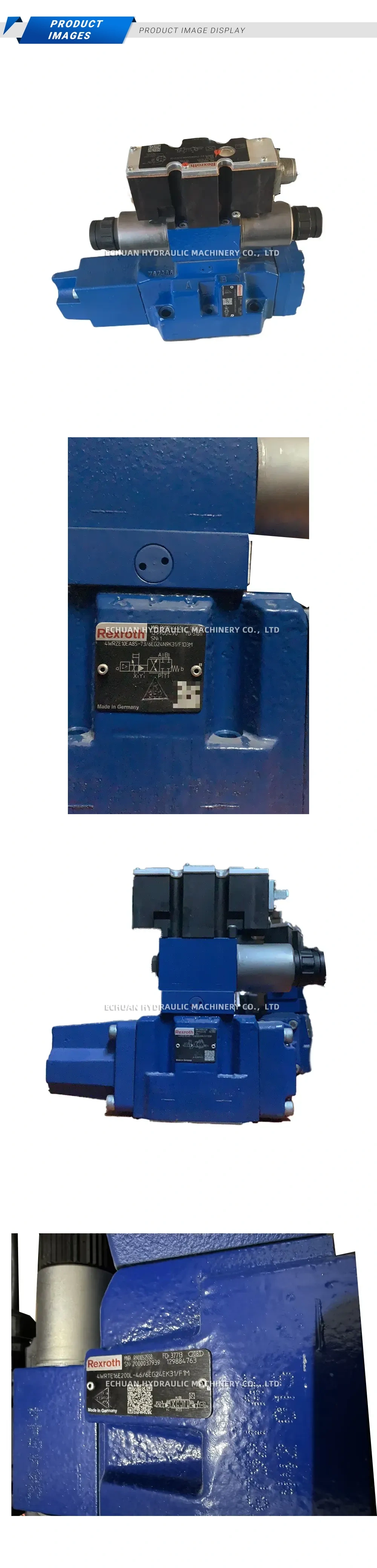 Rexroth 4WRAE6W30-23/G24K31/F1V Hydraulic Proportional Directional Control Valve Description