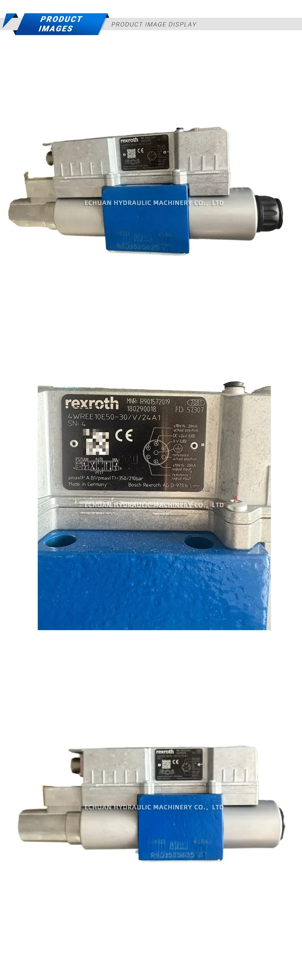 Rexroth 4WREE 10E50-30/V/24A1 Proportional Directional Control Valve Description
