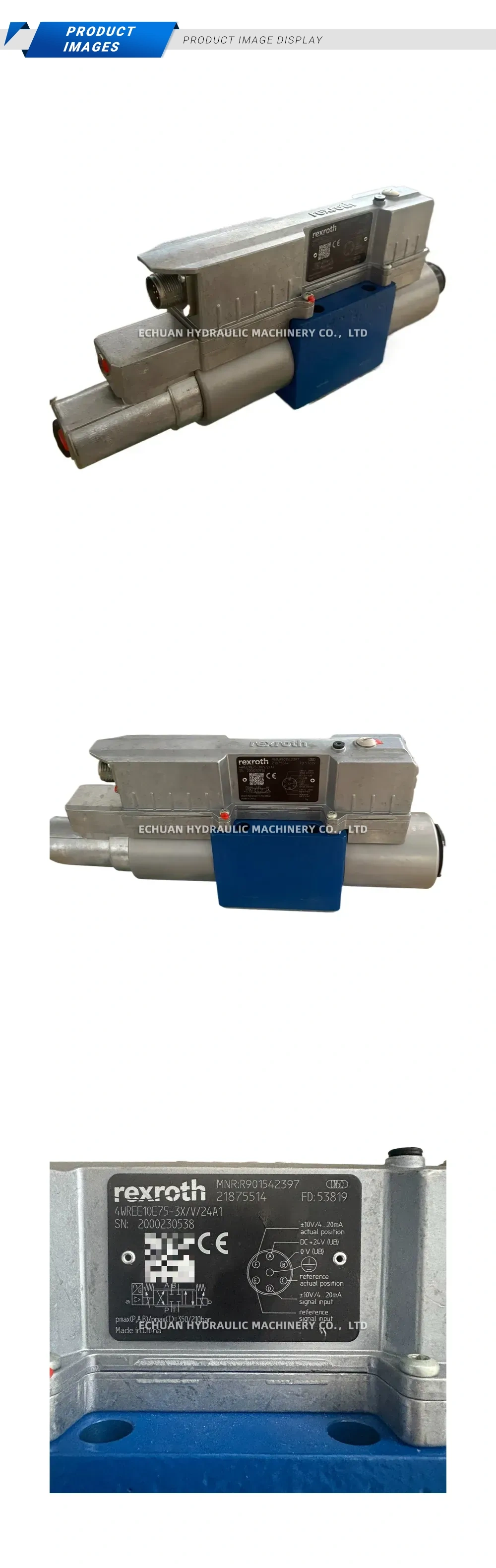 Rexroth 4WREE10E75-3X/V/24A1 Proportional Directional Valve Description