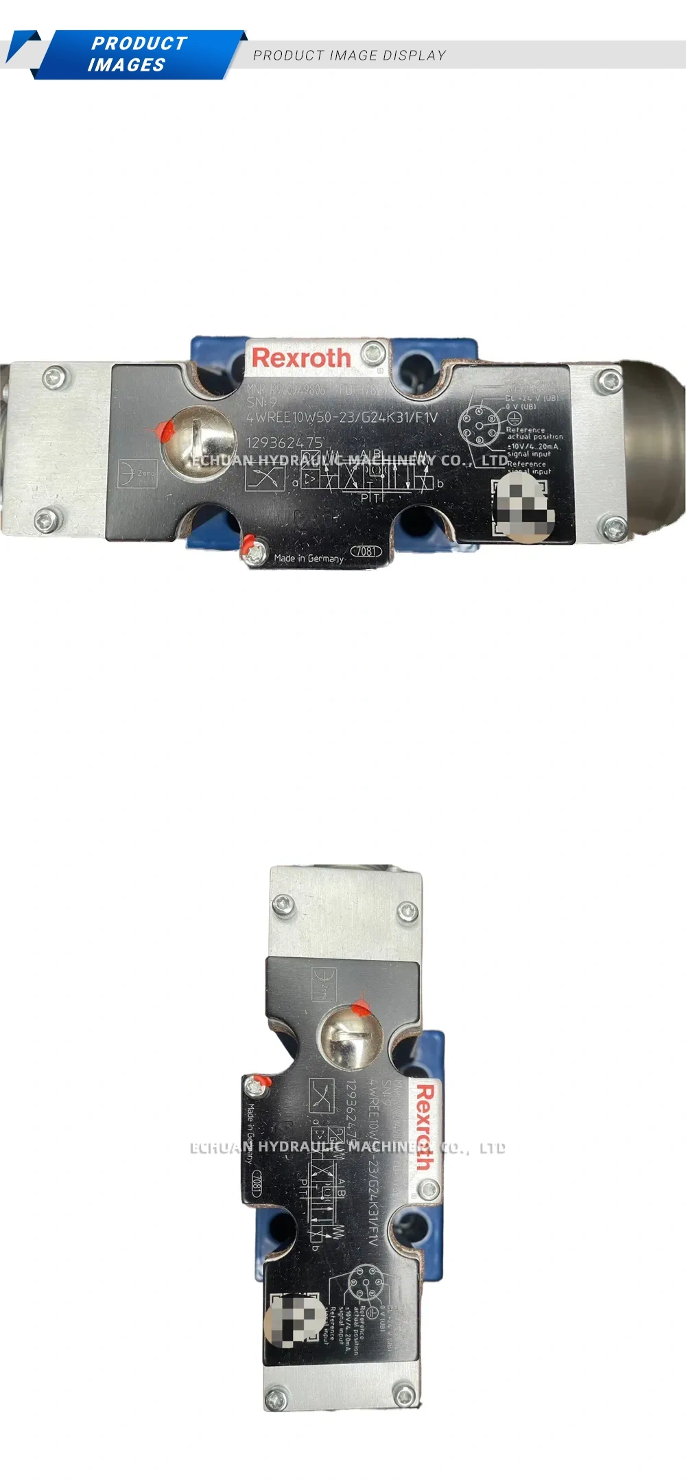 Rexroth 4WREE10W50-23/G24K31/A1/V Proportional Directional Control Valve Description