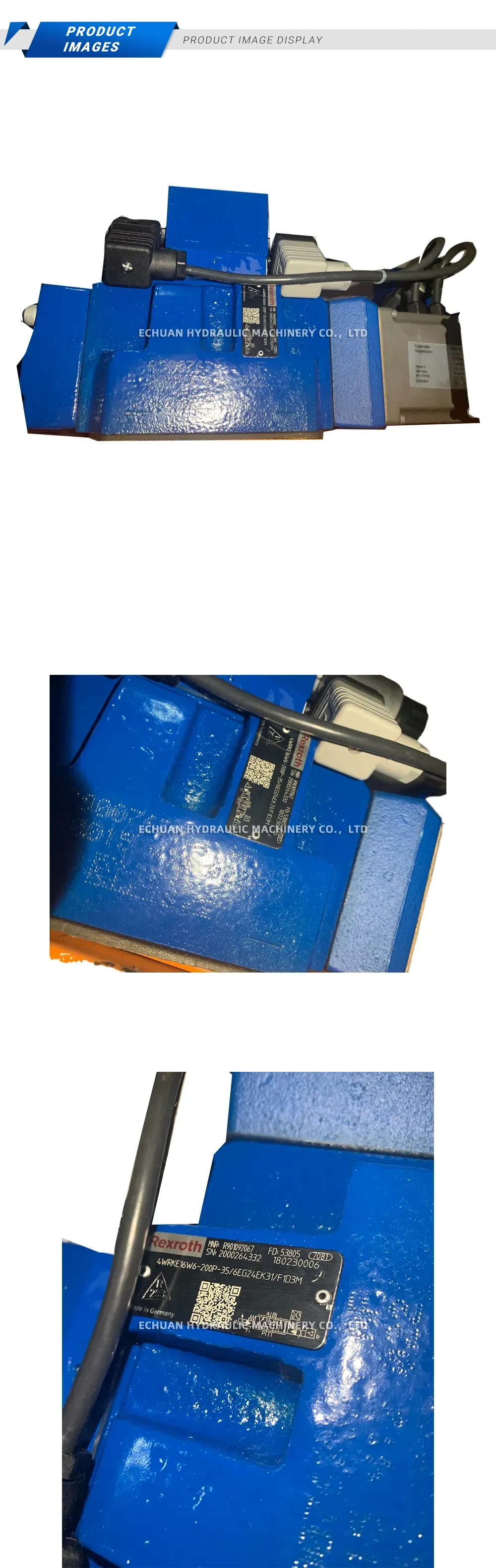 Rexroth 4WRKE 16 W6-200P-35/6EG24EK31/F1D3M Proportional Directional Control Valve Description