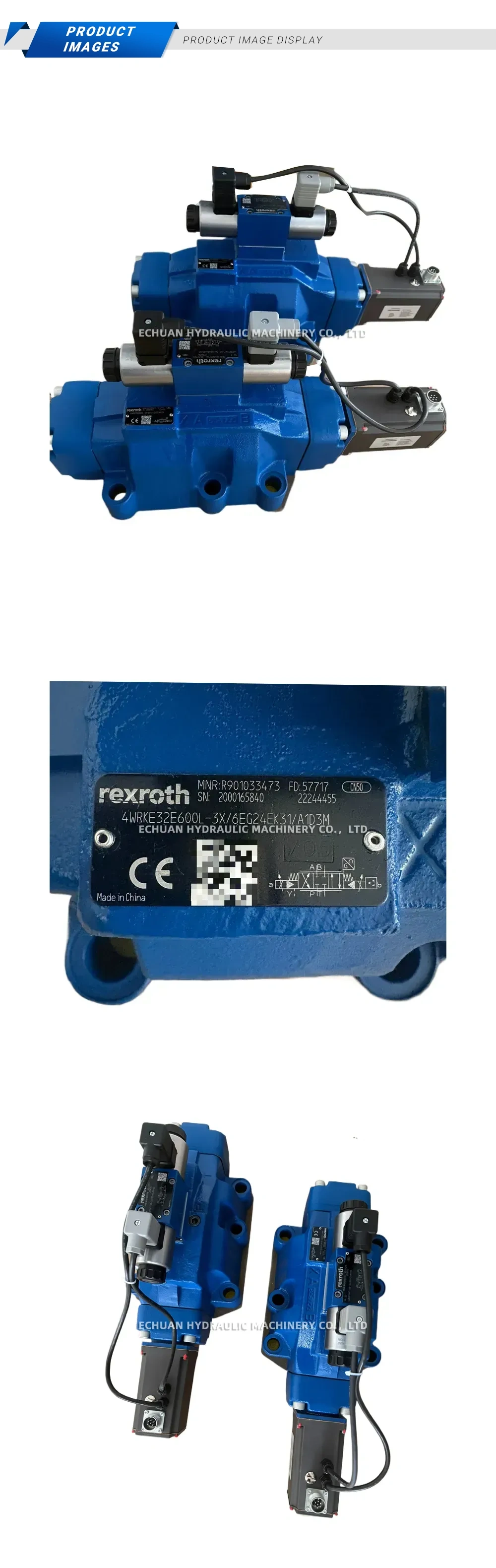 Rexroth 4WRKE32E600L-3X/6EG24EK31/A1D3M Proportional Directional Control Valve Description