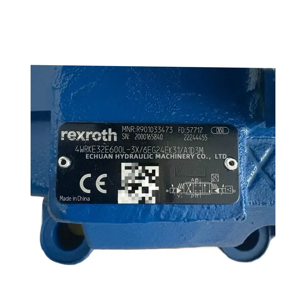 Rexroth 4WRKE32E600L-3X/6EG24EK31/A1D3M Proportional Directional Control Valve