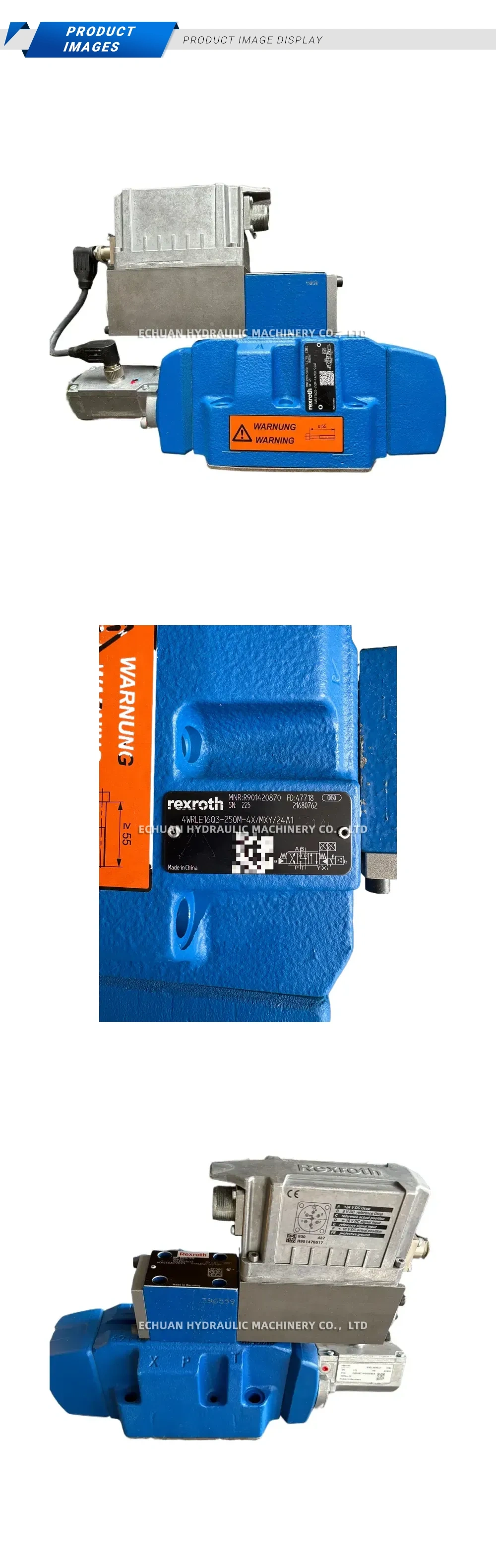 Rexroth 4WRLE16Q3-250M-4X/MXY/24A1 Hydraulic Servo Directional Control Valve Description