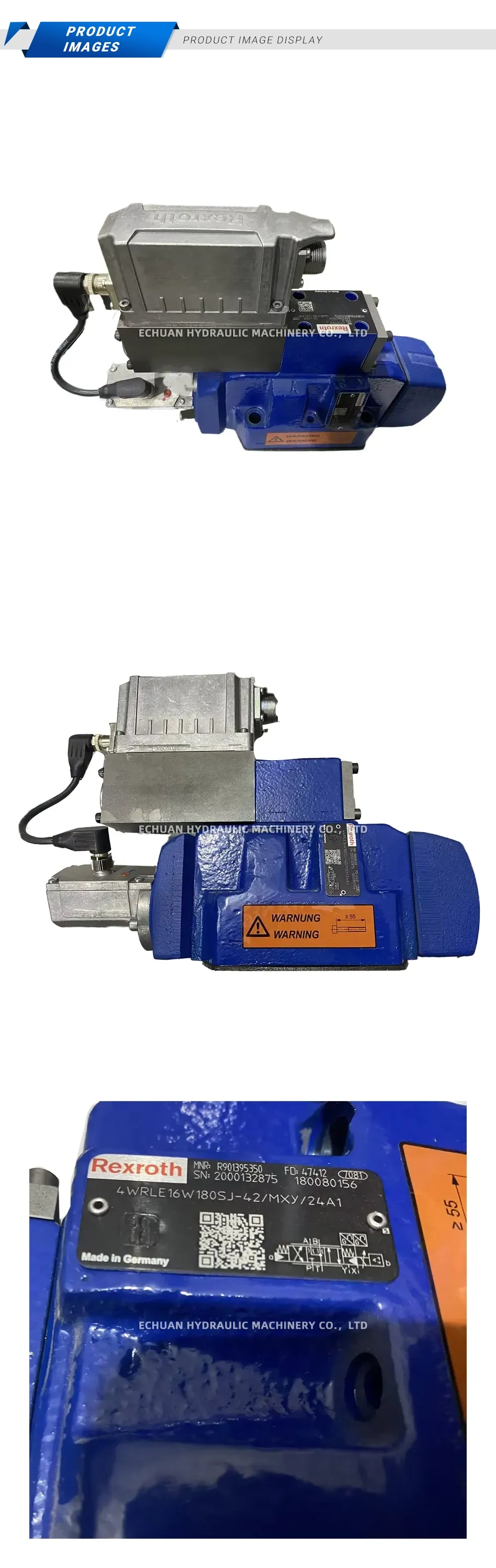 Rexroth 4WRLE16W180SJ-42/MXY/24A1 High-Response Proportional Directional Control Valve Description