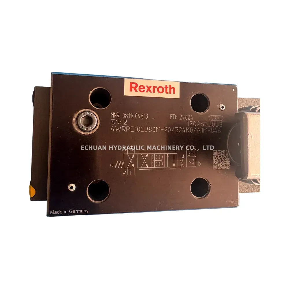 Rexroth 4WRPE10CB80M-20/G24K0/A1M-846 Proportional Directional Control Valve