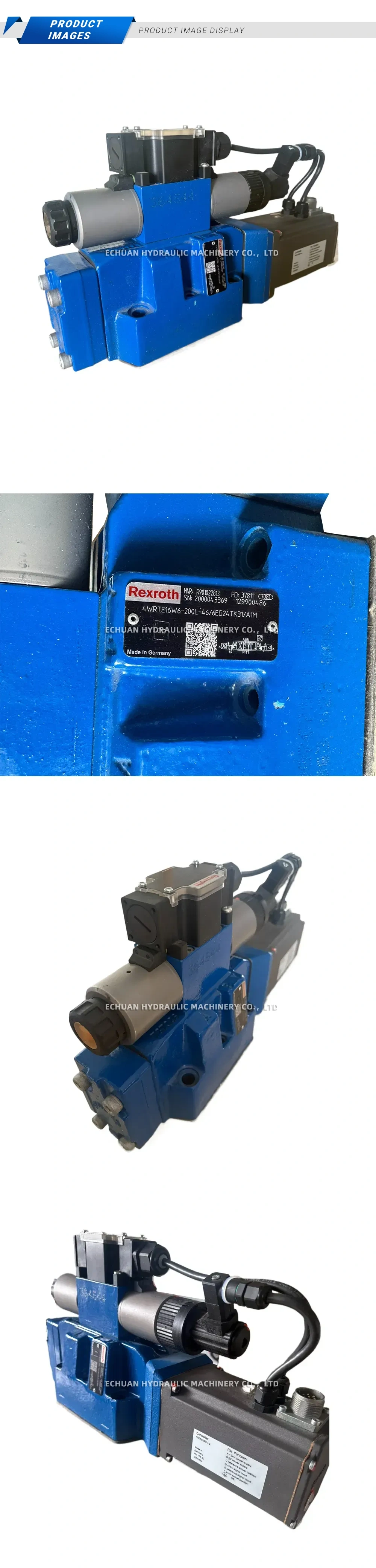 Rexroth 4WRTE16W6-200L-46/6EG24TK31/A1M Proportional Directional Control Valve with Integrated Electronics Description