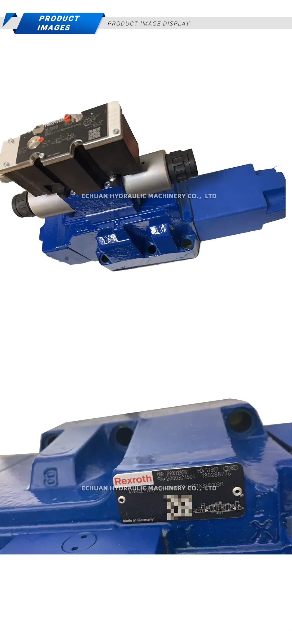 Rexroth 4WRZE25W6-325-73/6EG24N9ETK31/F1D3M Hydraulic Proportional Directional Control Valve Description