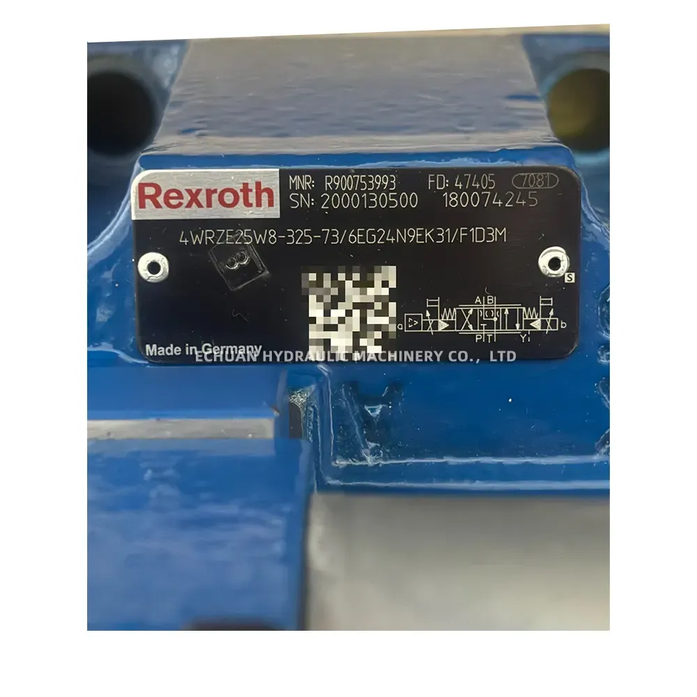 Rexroth 4WRZE25W8-325-73/6EG24N9EK31/F1D3M Proportional Directional Control Valve