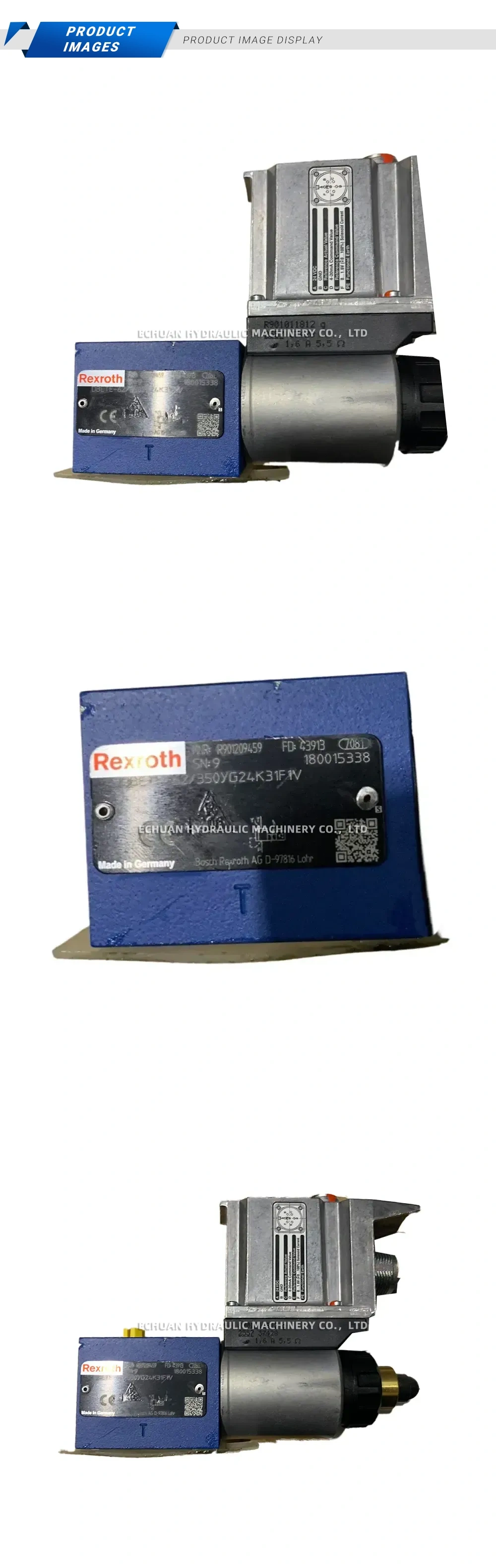 Rexroth DBETBE-6X/350YG24K31F1V Proportional Pressure Relief Valve with Integrated Electronics Description