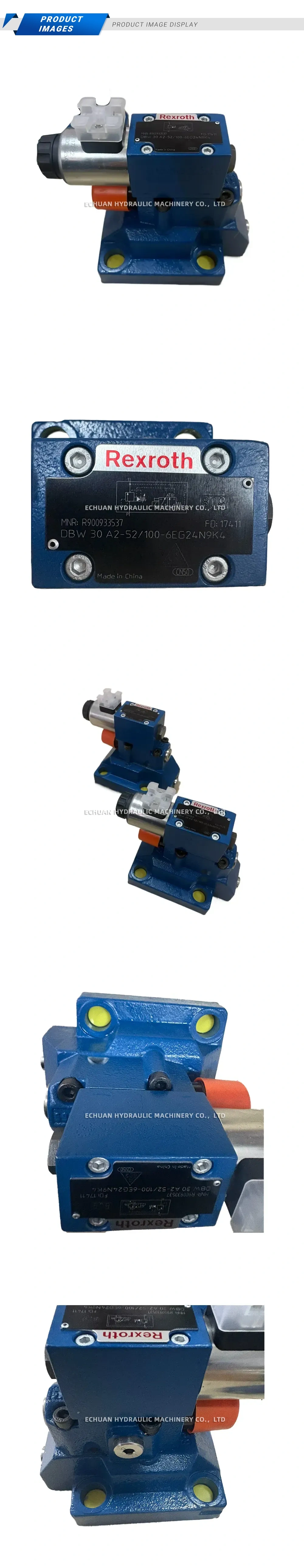 Rexroth DBW 30 A2-52/100-6EG24N9K4 Hydraulic Pressure Relief Valve Description