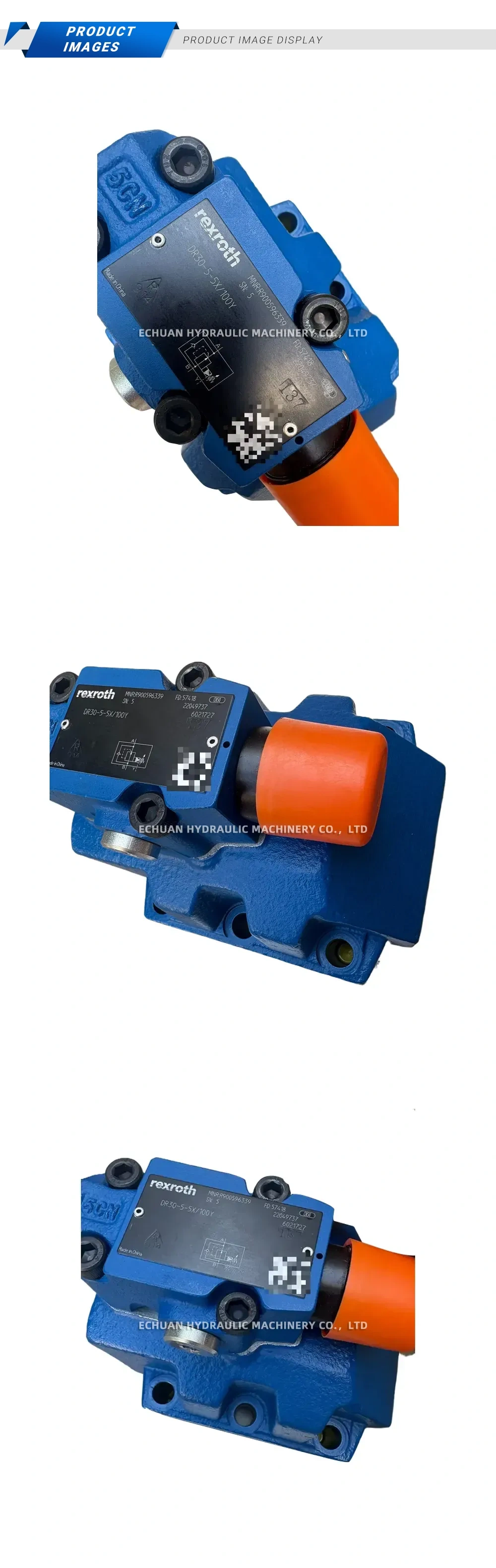 Rexroth DR30-5-5X/100Y Hydraulic Pressure Reducing Valve Description