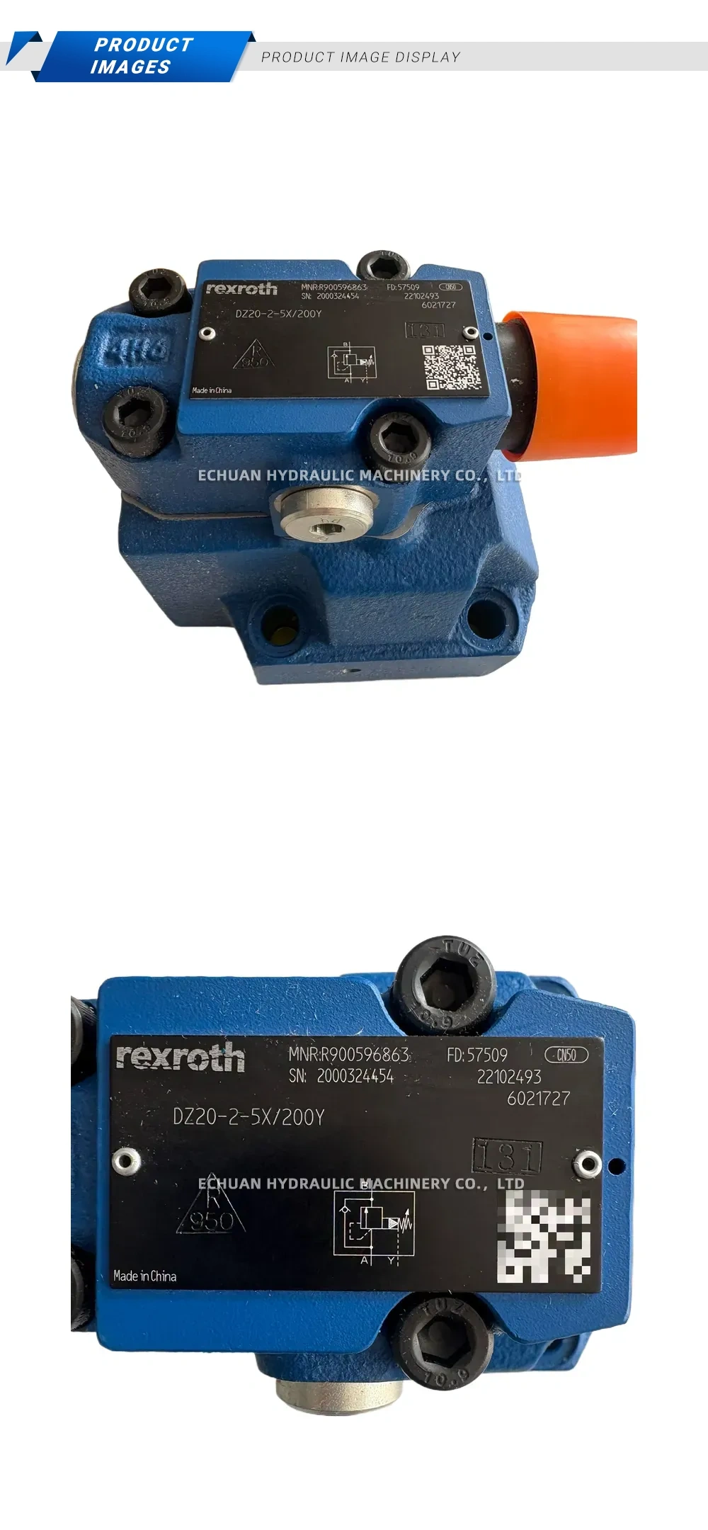 Rexroth DZ20-2-5X/200Y Pressure Relief Valve Description