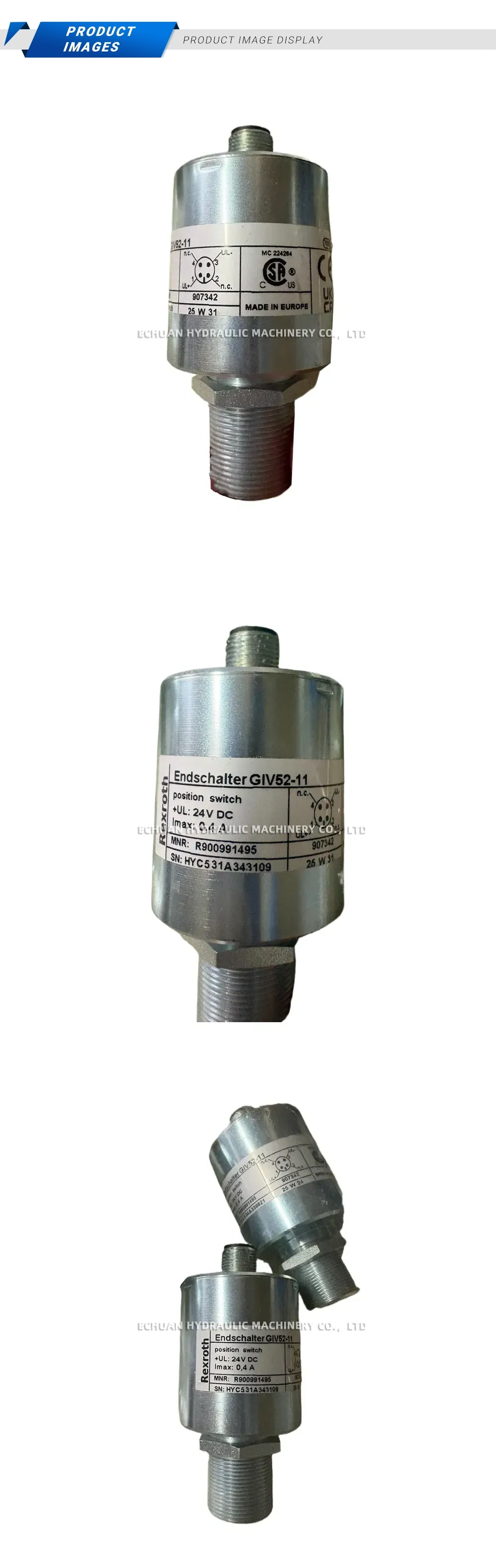 Rexroth GIV52-11 Position Switch Description