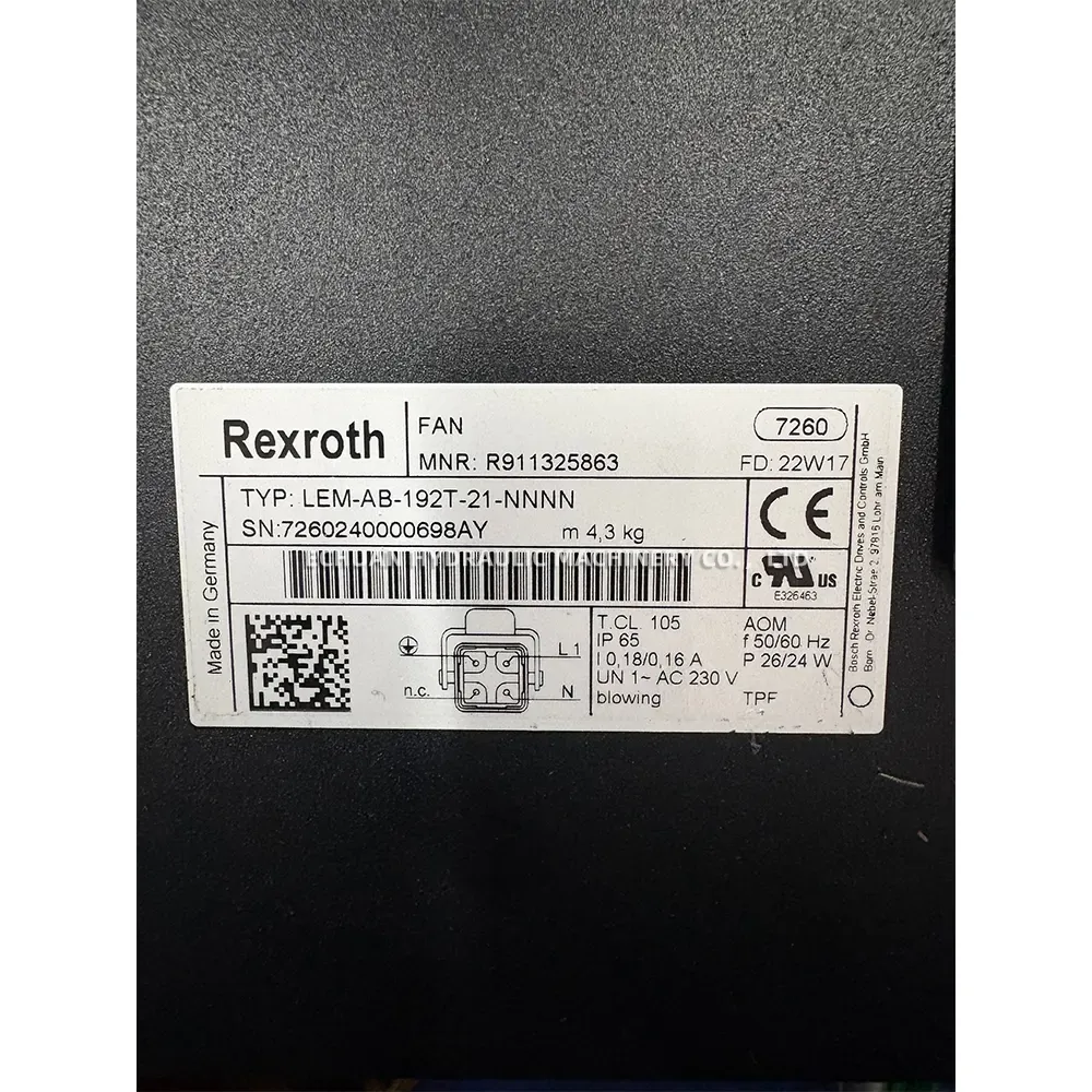 Rexroth LEM-AB-192T-21-NNNN Industrial Fan
