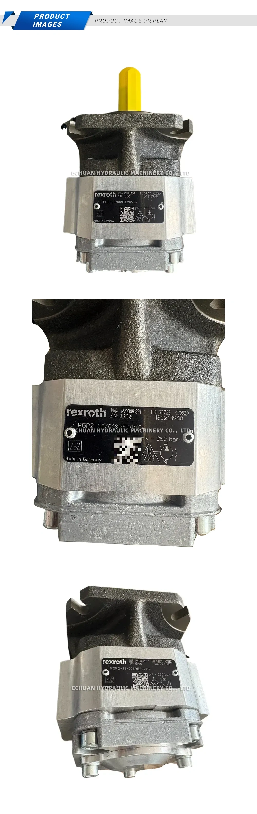 Rexroth PGP2-22/008RE20VE4 Hydraulic Gear Pump Description