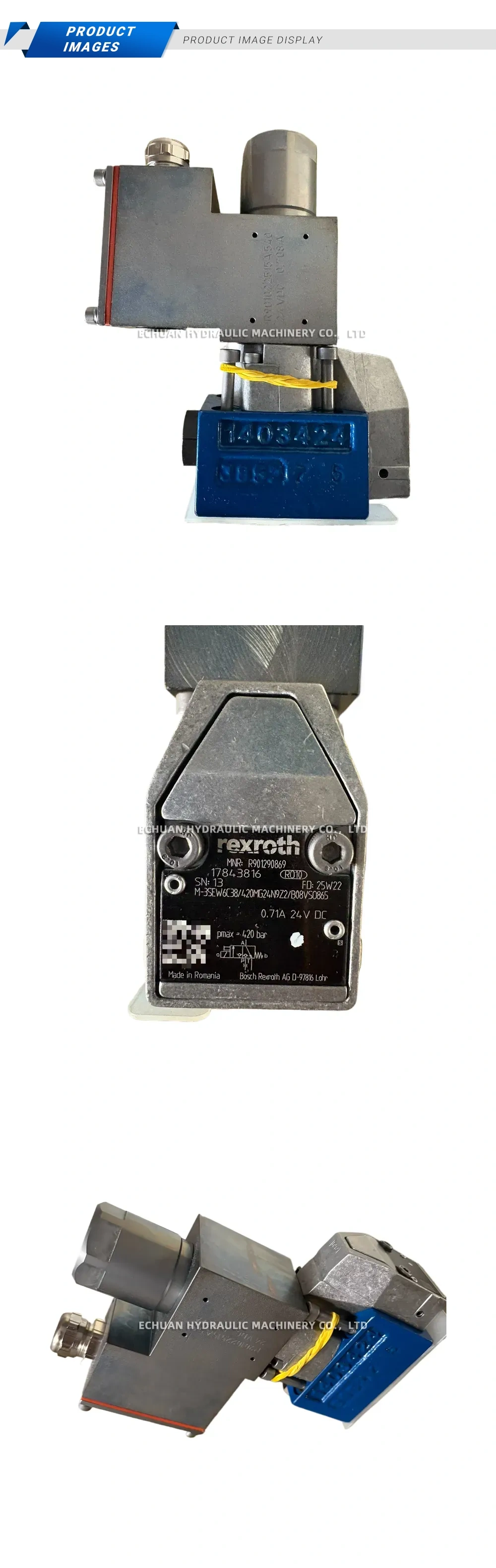 Rexroth R901290869 Hydraulic Solenoid Directional Seat Valve Description