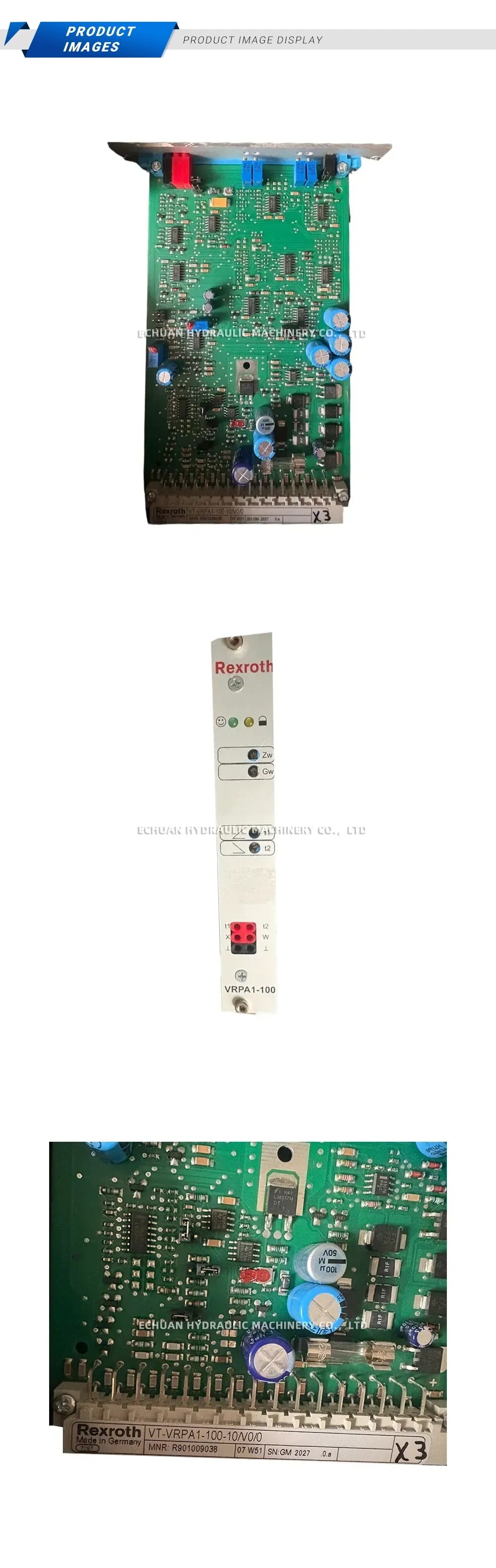 Rexroth VT-VRPA1-100-10/V0/0 Proportional Valve Amplifier Card Description