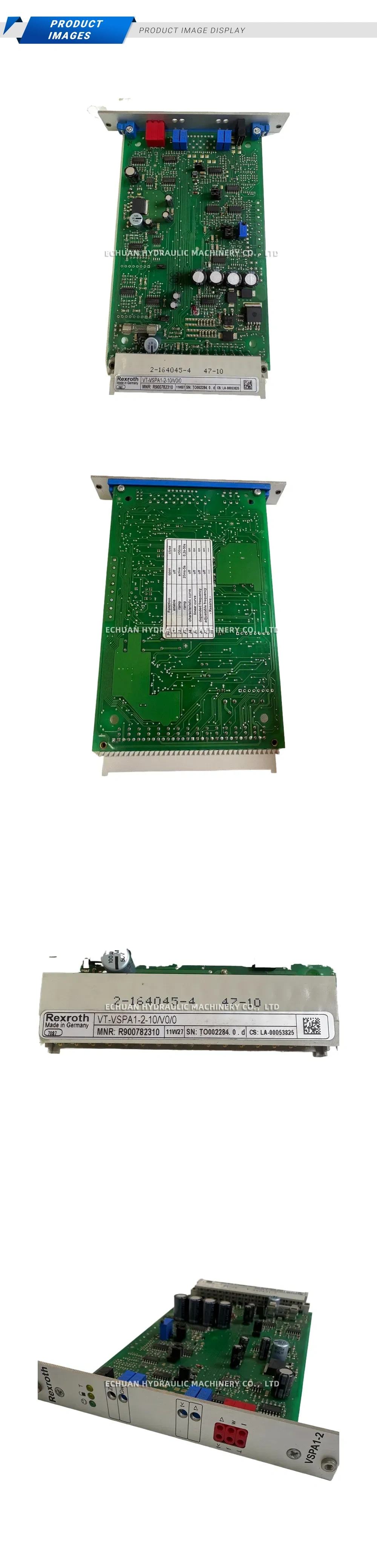 Rexroth VT-VSPA1-2-10/V0/0 Amplifier Card Description