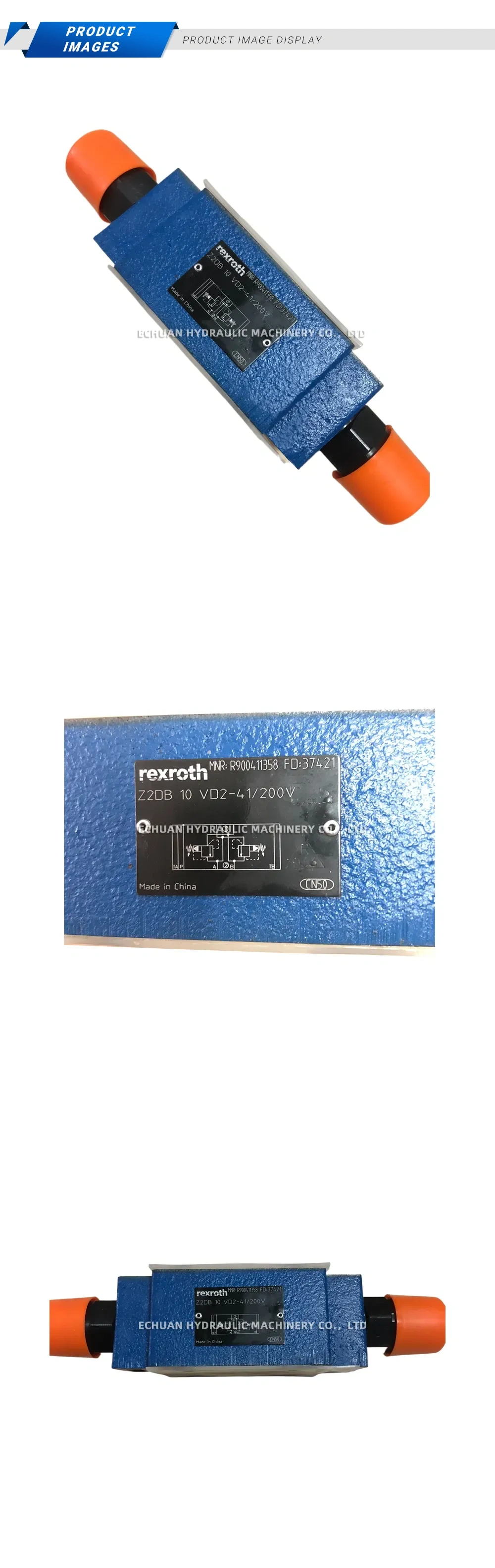 Rexroth Z2DB 10 VD2-41/200V Hydraulic Pressure Relief Valve Description